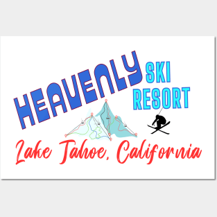 Heavenly Ski Resort, Lake Tahoe U.S.A. Gift Ideas For The Ski Enthusiast. Posters and Art
